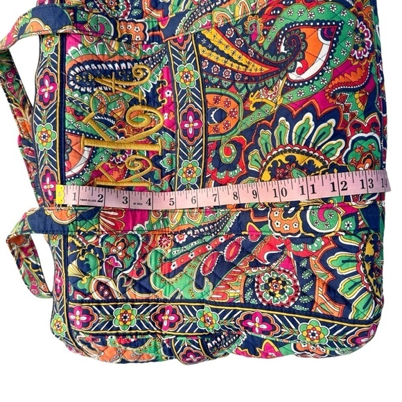 Vera Bradley large duffle bag overnight carry-on shoulder travel weekender zip - Picture 14 of 15